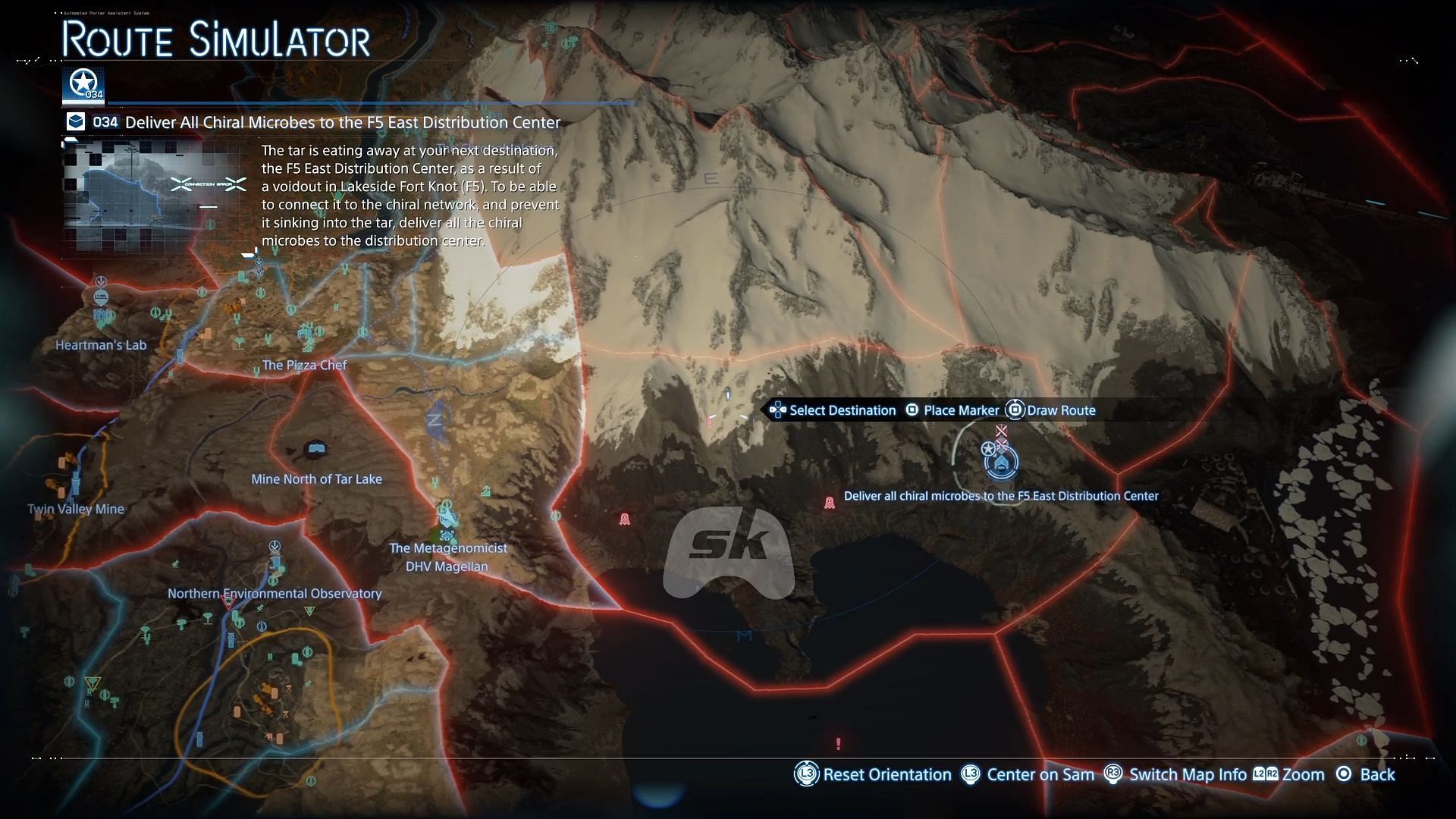 Getting to the F5 East Distribution Centre won’t be easy, as major hazards will block your way (Image via Sportskeeda Gaming || Sony Interactive Entertainment)